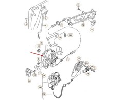 VAG Originalus durų užraktas su durų kontakto jungikliu dešinėje 4F1837016A