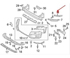 VAG Originalus galinis dangtelis kairėje AUDI Q7 4M0807749B