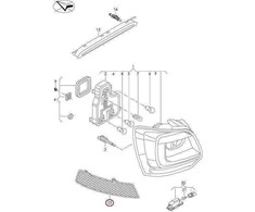 VAG Originalus galinis šviesos atspindys N/S tinka VW Polo Derby Vento-Ind Vento 6C0945105A
