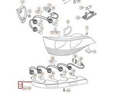 VAG Originalus galinis žibintas N/S tinka AUDI Q7 4L0945095A