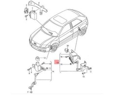 VAG Originalus lygio jutiklis su polių dešinėje AUDI 8J0941308A