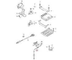 VAG ORIGINALUS OEM Išmetamųjų Dujų Temperatūros Jutiklis 2 Pin AUDI A4 A5 A6 A7 Q7 059906088CT