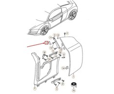 VAG Originalus oro įsiurbimo apdailos plokštė AUDI R8 42085359301C