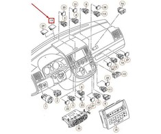 VAG Originalus saulės jutiklis VW Campmobile Typ2 Transp. LT Transporter 7EA 7EB 7E5907539