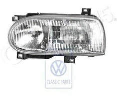 VAG Originalus Volkswagen halogeninis dvigubas žibintas kairysis NOS Golf Jetta 1HM941017A
