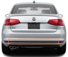 VAG Originalus Volkswagen Jetta 2015-2017 galinio bamperio centrinis apdailos juostos 5C6807987B6DA