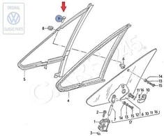 VAG Originalus Volkswagen nuleidimas NOS Jetta Rabbit Golf Cabrio 15 16 17 53 171837647B