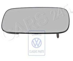 VAG Originalus Volkswagen veidrodžio stiklas plokščias su plokšte kairėje NOS VW Passat 357857521E
