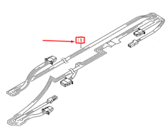 VAG Originalus VW Bora Golf R32 Plus Gti Rabbit Variant Adapteris Cable Loom Genuine 1K0971100G