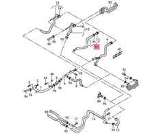 VAG Originalus VW CC Passat aušinimo žarna su greito atjungimo jungtimi 3C0122073FA