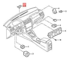 VAG Originalus VW Jetta syncro Vento 163 AV3 saulės jutiklis 5C7907539B