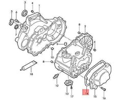 VAG Originalus VW SKODA AUDI SEAT Ameo Bora Variant 4Motion Caddy tarpiklis 02T301215A