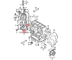 VAG Originalus VW SKODA SEAT AUDI Beetle Cabrio Cabriolet Bettle Cc tarpiklis 03C109293