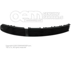 Vag Oro Air Intake Grille Satin Juodas Volkswagen Passat 3B 1997 2000 Originalus 3B0853677BB41