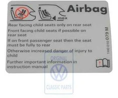 Vag Oro Airbag Stikeris T4 1993 2004 Originalus 1H0010079M