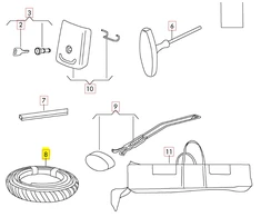 VAG Pagrindinio Nešiojimo Įrangos Danga Su T-Groove Sekcija Audi A3 A4 A6 Q5 Q7 Originalus 4L0071633A