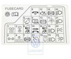 Vag Passat B5 Informacijos Lipdukas Originalus 3B0010241F