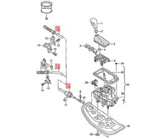 Vag Perjungimo Mechanizmo Stiklas 2005 2011 Audi A6 S6 Originalus 4F0713265E