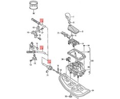 Vag Perjungimo Mechanizmo Stiklas 2005 2011 Audi A6 S6 Originalus 4F0713265E