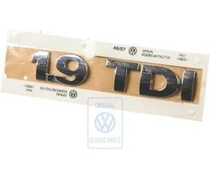 Vag Polo 6R 9N3 Chrominis Raidės Originalus 6Q0853675G739
