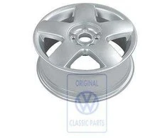 Vag Polo 9N 2002 2005 Chrominis Aliuminis Ratas Originalus 6Q0601025LZ31