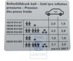 Vag Polo 9N 2002 2005 Padangos Slegio Rodykle Originalus 6Q0010300F