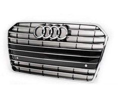 Vag Priekinis Stiklas Juodas Radiatoriaus Grotelė 2015 2018 Audi A6 Avant Originalus 4G0853651AGT94