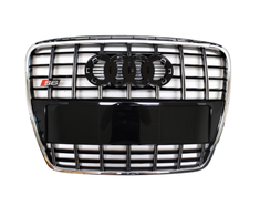 Vag Radiator Grille Platina Rausva 2012 2014 Audi A6 S6 Originalus 4G0853651AB1RR