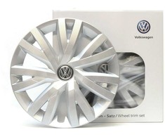 Vag Ratai Apdailos Ziedai Sidabro Chromo Juodos 2013 2017 Golf Jetta Originalus 5G0071456YTI