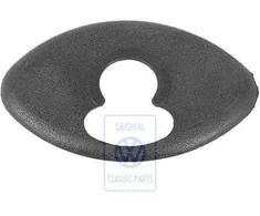 VAG Rosette Satin Juodas Derby Mk2 Golf Mk1 Polo 2F Originalus 31387746501C