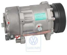 VAG Šaldytuvo kompresorius su spynu Golf Mk3 Caddy Mk2 Originalus 1H0820803DX