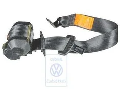 Vag Seat Belt 3 Taškų Satino Juoda Golf Mk3 Cabriolet 1994 1998 Originalus 1E0857805B41