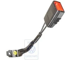 Vag Seat Belt Buckle Satin Juodas Golf Mk5 2004 2005 Originalus 1K3857755AQVZ