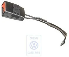 Vag Sėdynės Diržo Spynelė Satino Juoda Golf Mk5 2004 2005 Originalus 1K3857756QVZ