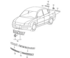Vag Skoda Octavia A4 1999 2005 Originalus 3B0853678BB41