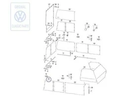 Vag Šoninės Langų Uždangos T4 1991 1997 Originalus 701070412B