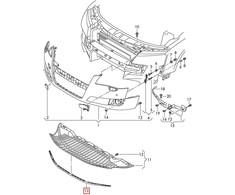 Vag Spoiler Audi A8 2010 2013 Originalus 4H0807110A