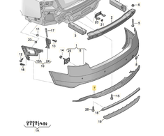 Vag Spoileris Audi A5 S5 2008 2016 Originalus 8T8807521GY9B