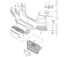VAG Spoileris Gruntuotas Audi RS5 Coupe Quattro 2010 2016 Originalus 8T0807110GRU