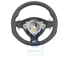 Vag Sportinis Vairo Ratas Odinis Juodas Kristalinis Volkswagen Golf R32 1J 2003 2006 Originalus 1J0419091DMQHS