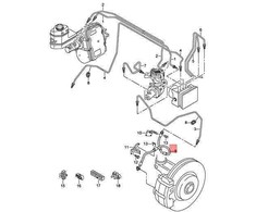 VAG Stabdžių Šlaunelė Volkswagen Golf Audi A3 Originalus 5Q0611701D