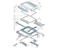 Vag Sunroof Oro Vėjo Deflektorius Audi A5 S5 F5 2017 Originalus 8W6877651