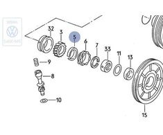 VAG T2 T3 VW 1200 1302 1500 Originalus 113105219