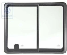 VAG T4 Sliding Window Pilnas Satino Juoda 1991 2004 Originalus 7D5847711C01C
