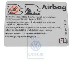 Vag T4 T4 Syncro Airbag Žymė 1993 2004 Originalus 701010083F