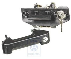 Vag T4 T4 Syncro Dešinės Užpakalinės Slidinčios Durų Slenkantis Raktas Originalus 701898081B