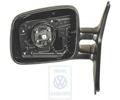 Vag T4 T4 Syncro Veidrodžio Kėdė Satin Juoda 1991 2004 Originalus 701857507F01C
