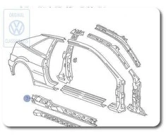Vag Tarpinis Stiprintuvas Skoda Octavia 2004 2009 Originalus 535810622