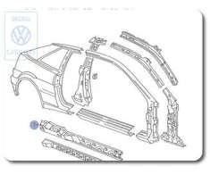 Vag Tarpinis Stiprintuvas Skoda Octavia 2004 2009 Originalus 535810622