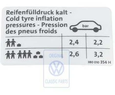 Vag Transporto Priekabos Sprendimas Padangos Slenksčio Ženklu Originalus 3B0010354H